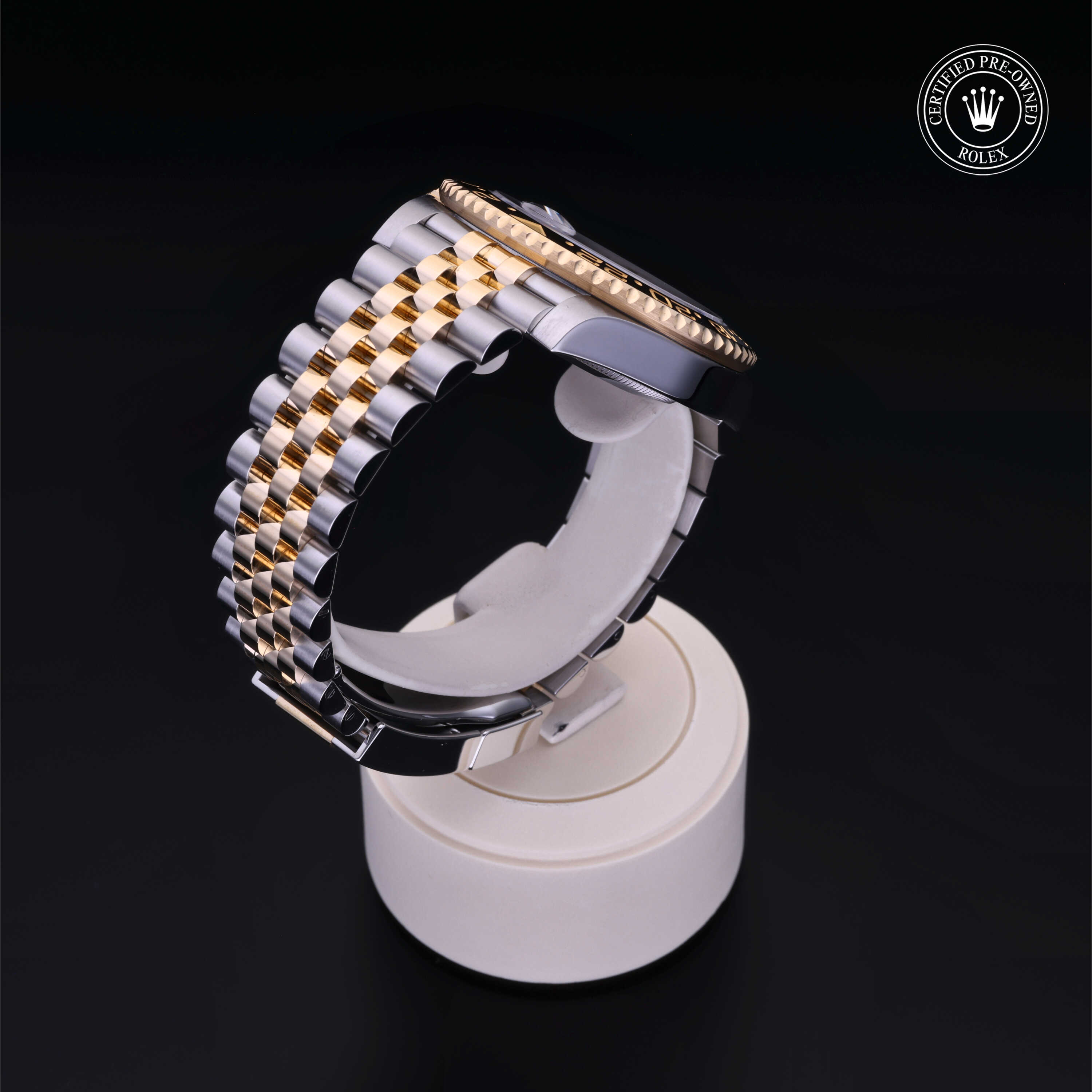 Rolex GMT-Master II in Rolesor 18 Carat Yellow M126713GRNR-0001 at Alson Jewelers