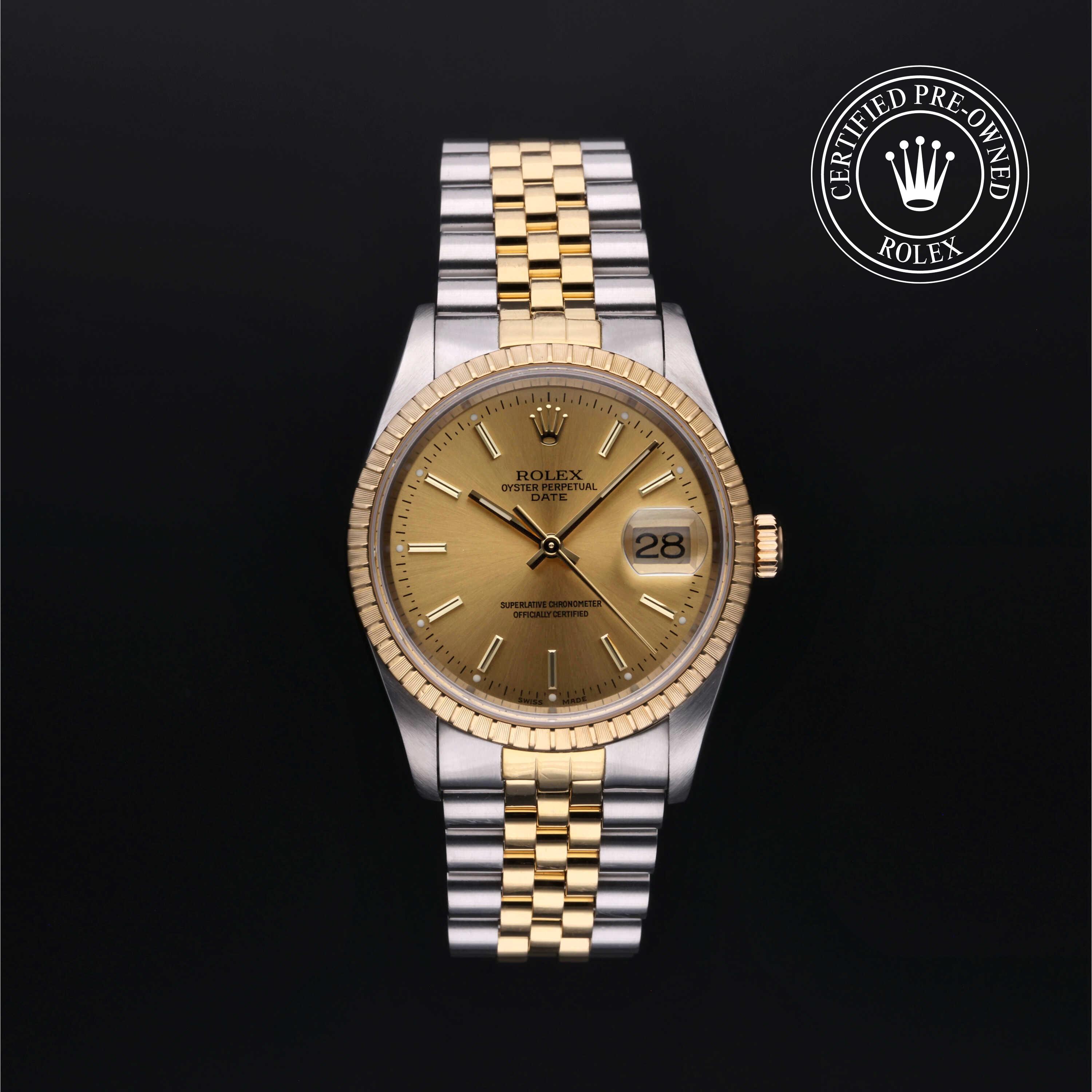 Rolex Oyster Perpetual in Rolesor 18 Carat Yellow M15223-0025 at Alson Jewelers