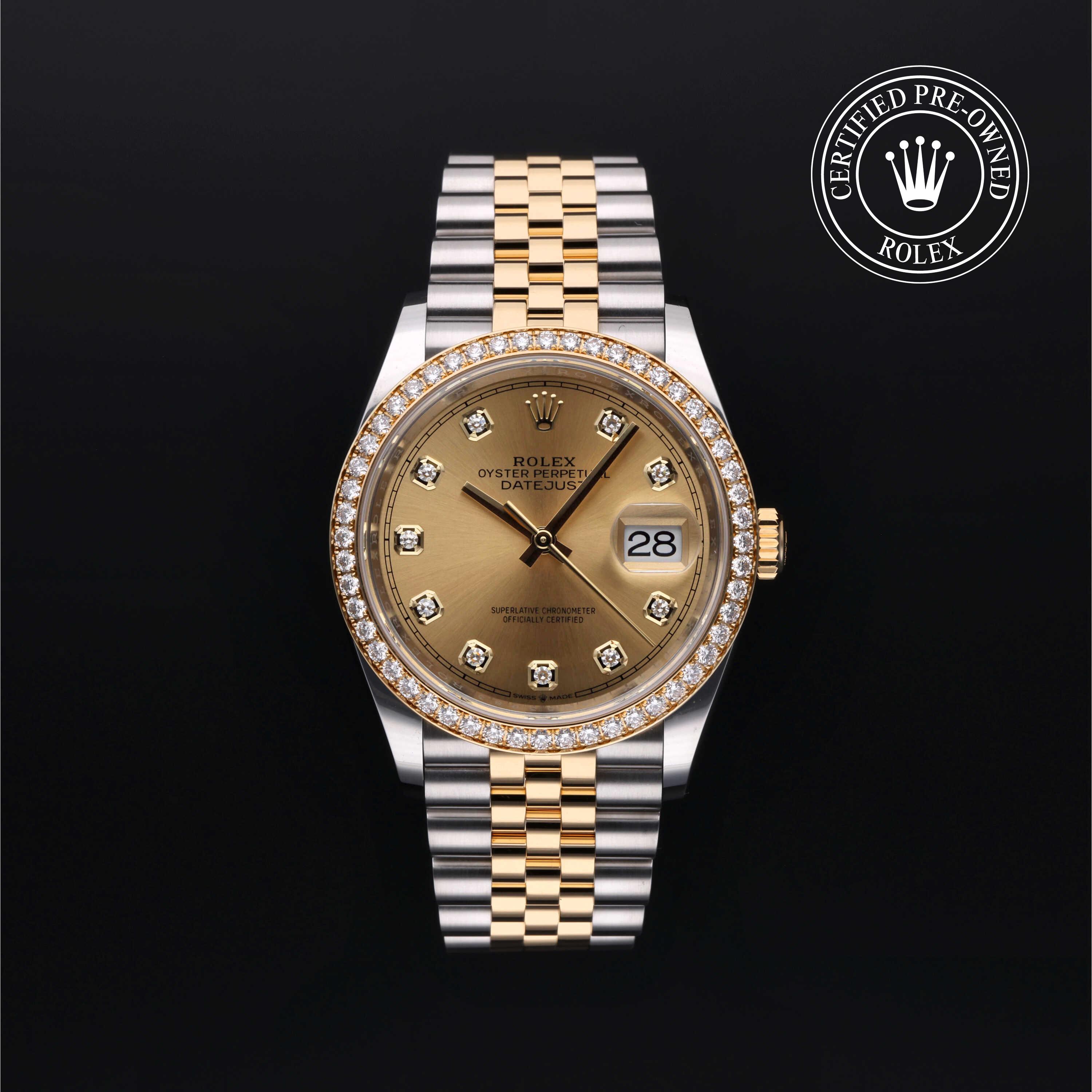 Rolex Datejust in Rolesor 18 Carat Yellow M126283RBR-0003 at Alson Jewelers