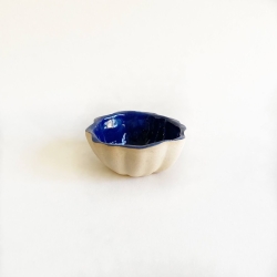Terrafirma Ceramics Mini Scallop Bowl Cobalt