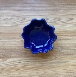 Terrafirma Ceramics Gourd Dip Bowl Cobalt