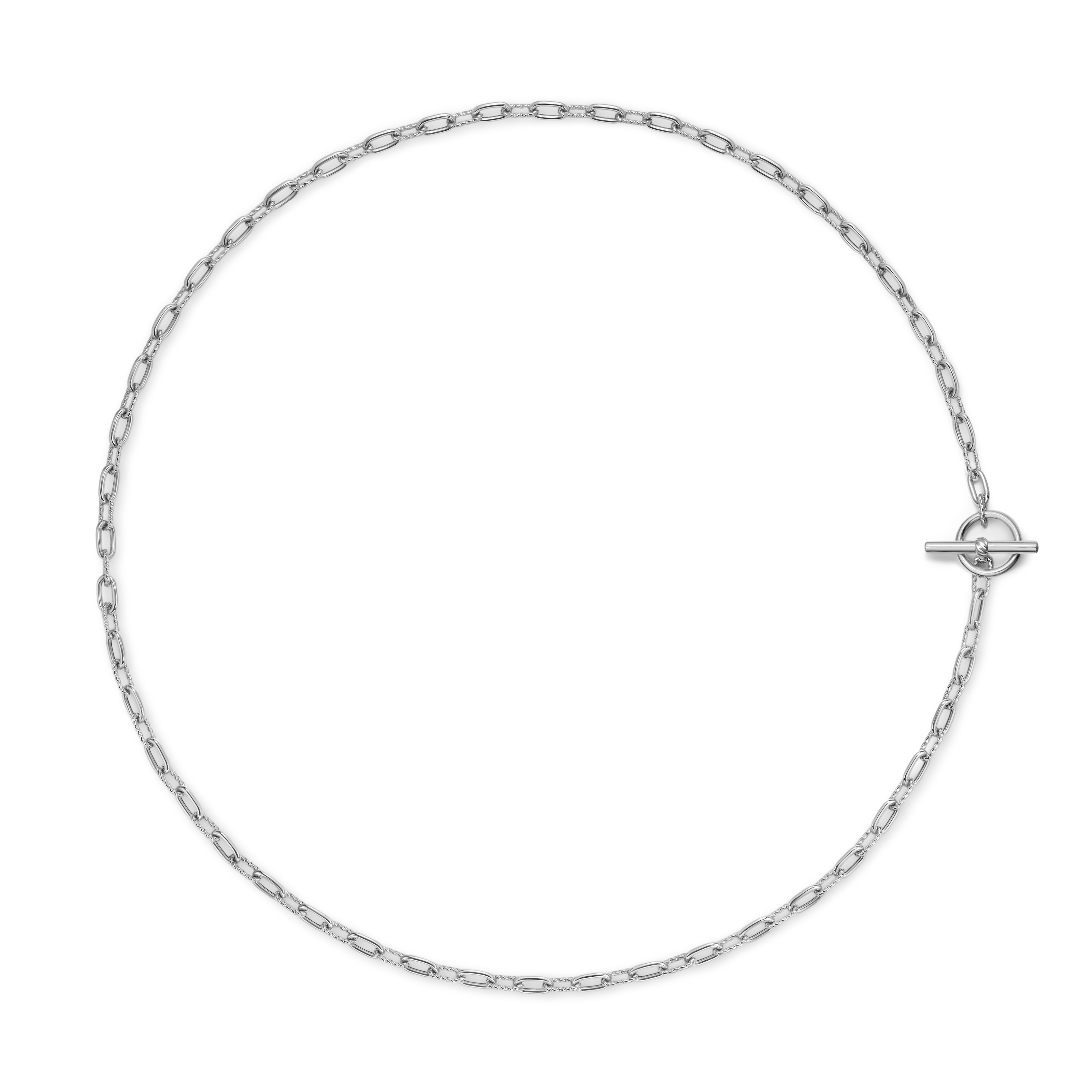 DY Madison® Toggle Chain Necklace in Sterling Silver, 3mm DY Madison® Toggle Chain Necklace in Sterling Silver, 3mm