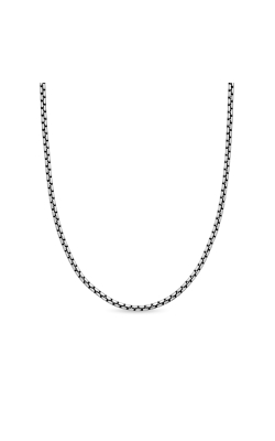 Men's Small Box Chain Necklace in Sterling Silver thumbnail 1