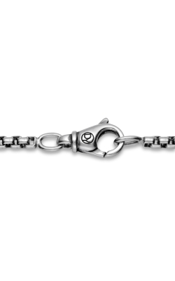 Men's Small Box Chain Necklace in Sterling Silver thumbnail 4