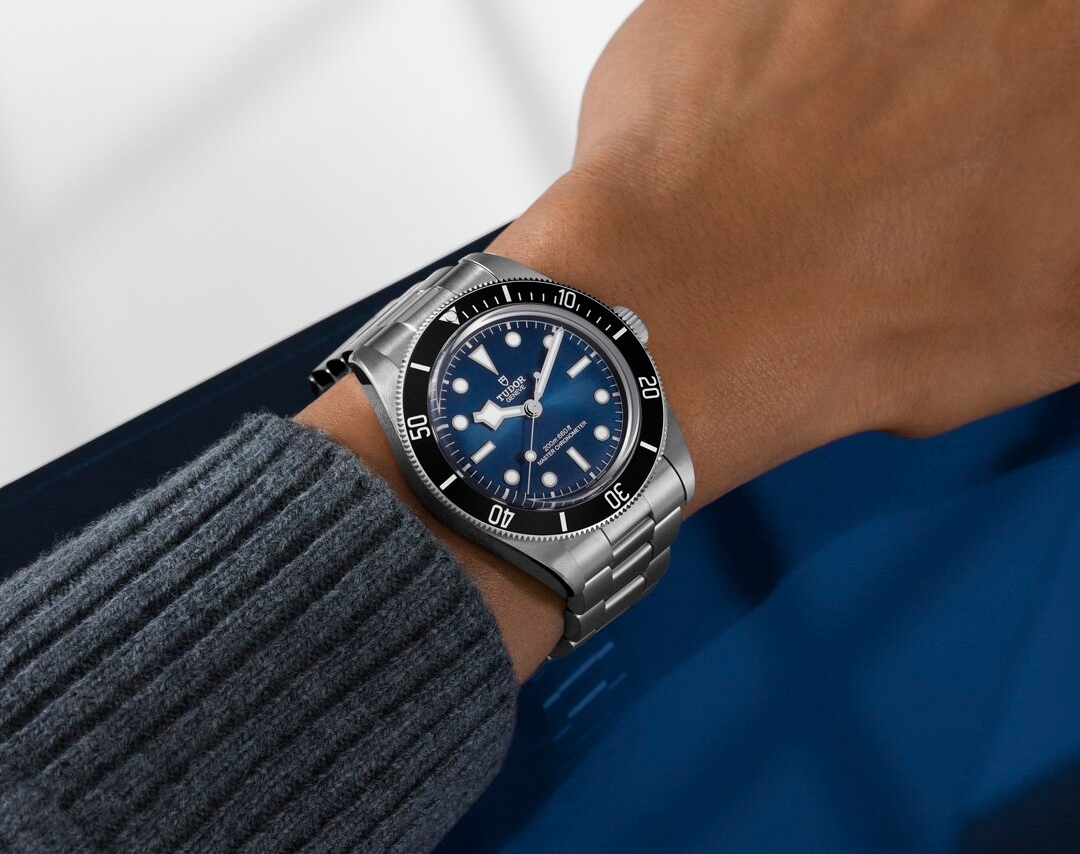 Close up hand of a man wearing watch